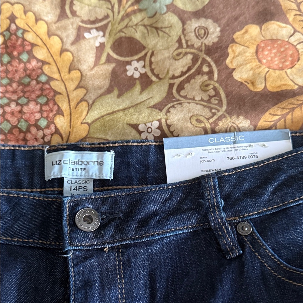 Liz Claiborne Dark Blue Classic Jeans 14PS